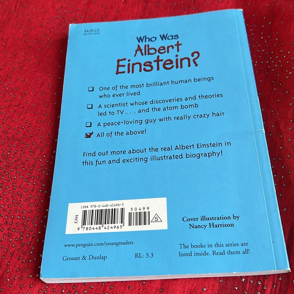Who Was Albert Einstein? Book by Jess Brallier - Picture 2 of 3